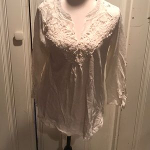 Mystere white lace shirt